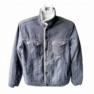 𝅺levi's Trucker Fit Sherpa Denim Jean Jacket. Size M